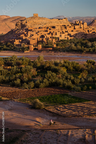 View of old village called Ait Ben Haddou, the place where lots of succesful movies was made. Morocco