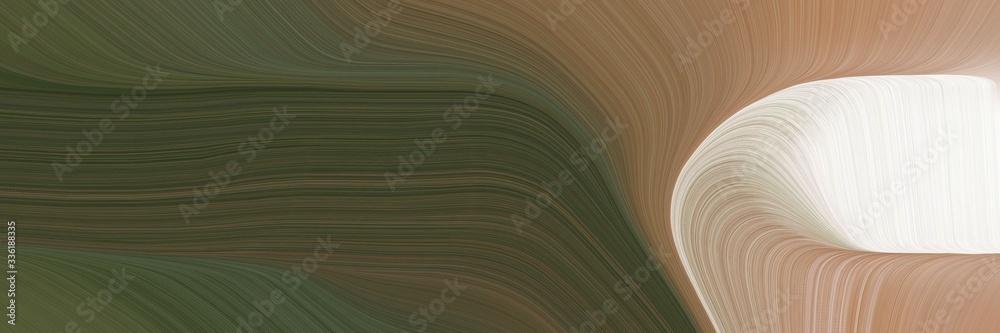 elegant modern horizontal banner with dark olive green, antique white and rosy brown colors. fluid curved flowing waves and curves elegant modern horizontal banner with dark olive green, antique white and rosy brown colors. fluid curved flowing waves and curves