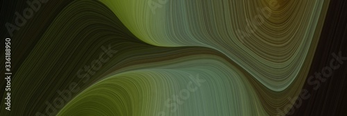 elegant dynamic header with very dark green and dark olive green colors. fluid curved flowing waves and curves