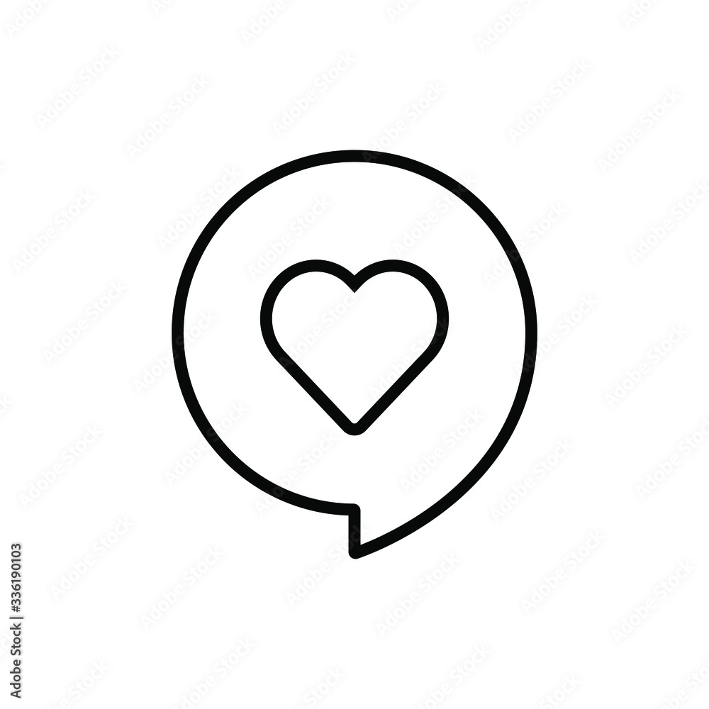 chatting icon with a love vector illustration chatting icon with a love vector illustration