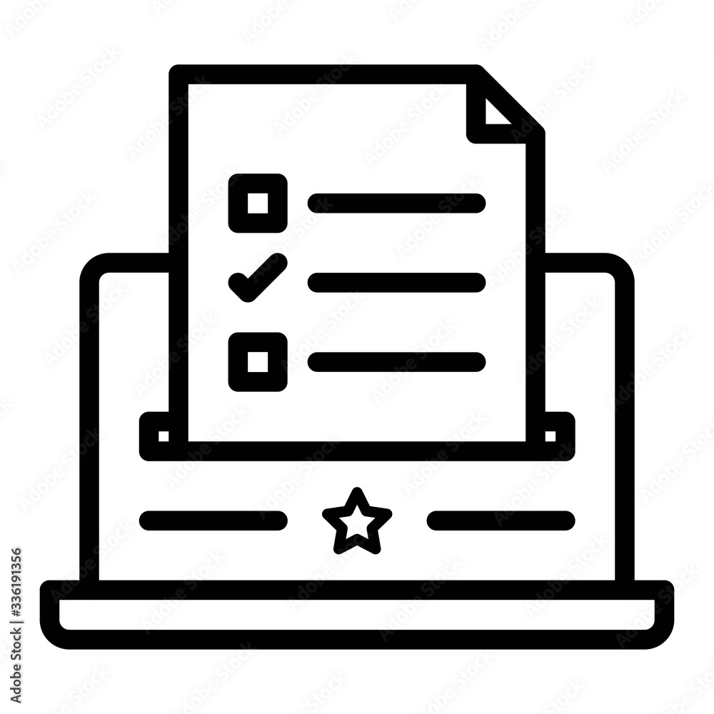 Ballot icon. Voting concept. Line icon design. Ballot icon. Voting concept. Line icon design.