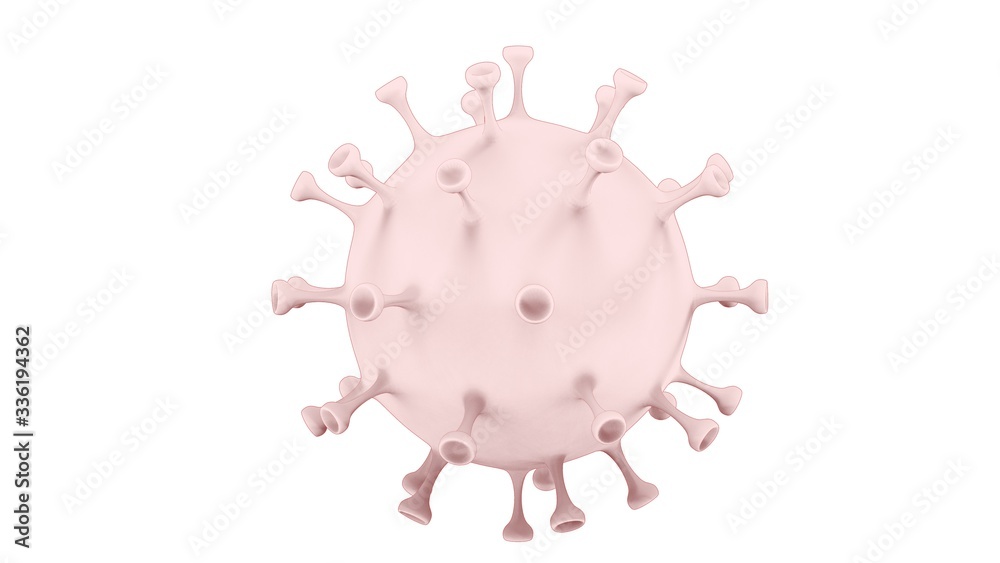 Fototapeta premium 3d illustration of the corona virus cell