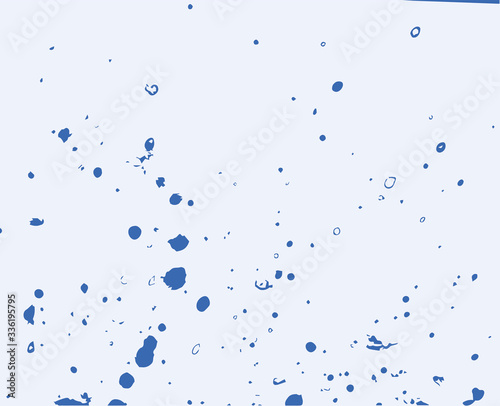 Blue grunge splatter texture vector background. Ink blotch overlay pattern.