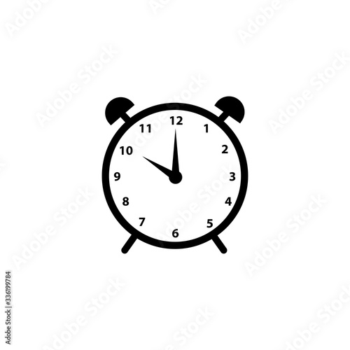 alarm icon vector in white background