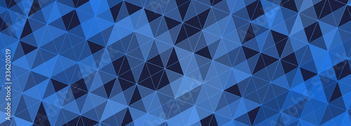 Colored polygonal space. Digital background. Triangular futuristic business wallpaper. Vector Illustration. Widescreen