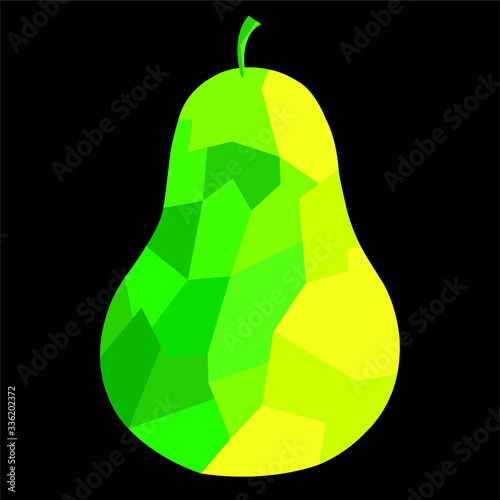 Vector pera vitral