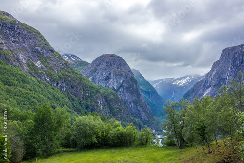 clouds over Stalheim pass in Norway