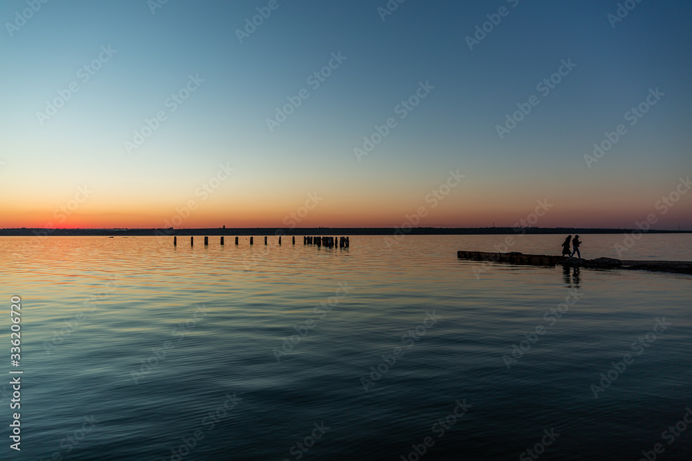 Fototapeta premium sunset on the beach