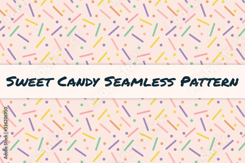 Sweet Candy Seamless Pattern, for any use, illustration. Can be applied to any object, material and printed out