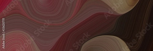 elegant dynamic banner design with old mauve, very dark red and pastel brown colors. fluid curved lines with dynamic flowing waves and curves