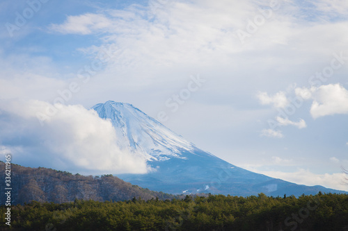 Lake Saiko and Mount Fuji, Japan, One of the Fuji Five Lakes