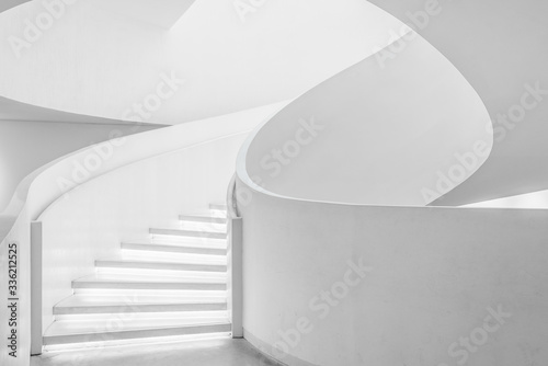 Empty space in white architecture photo