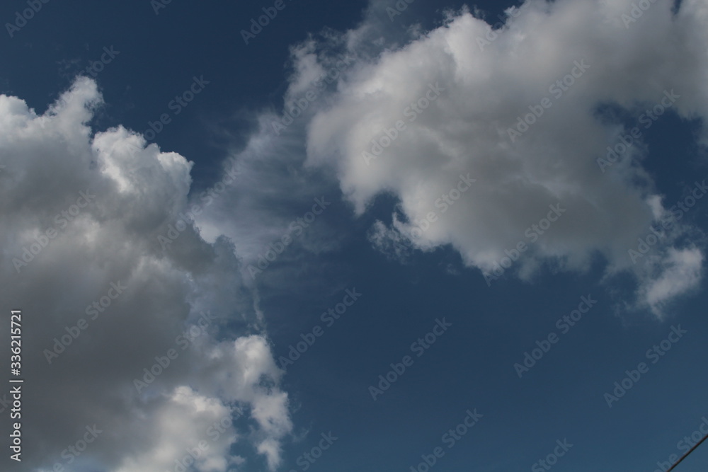 Today's sky is beautiful, floating clouds look bright. Today's sky is beautiful, floating clouds look bright.