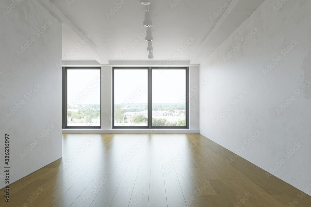 Simple Room Design with White Plaster Wall Simple Room Design with White Plaster Wall