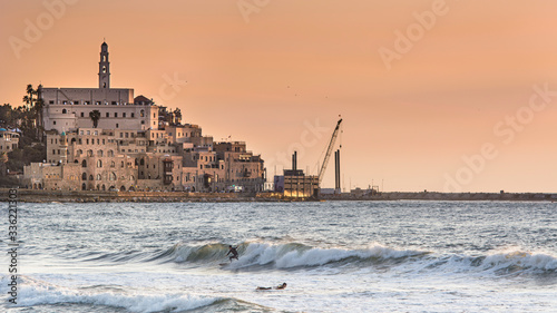 Quadro em tela Saint Peter's Church Tel Aviv Israel, Port yafo, Old Jaffa,  Medieval twice dest