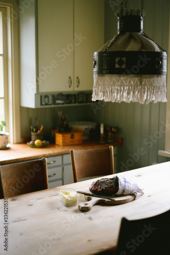 still shot of slow living kitchen in Sweden