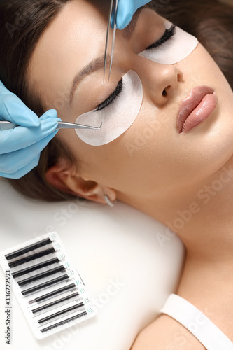 Fotografie Eyelashes extensions