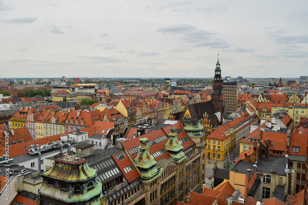 Fototapeta premium Panorama miasta Wrocław