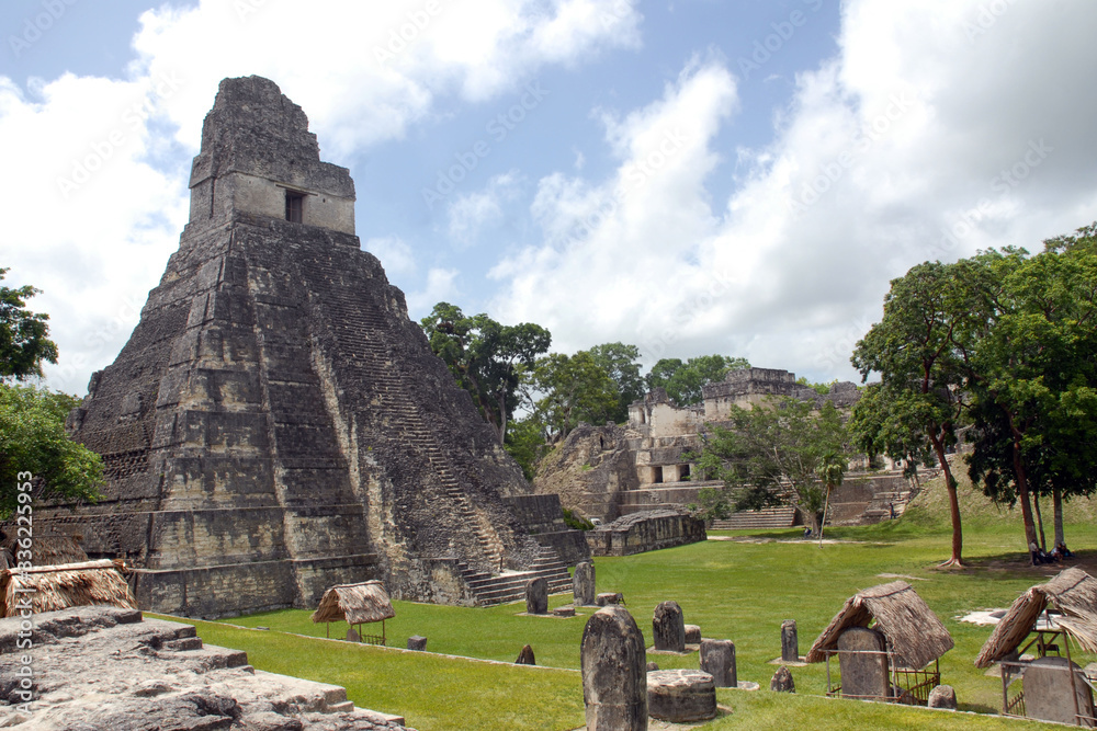 America central , Guatemala - Tikal ruin is the most important  archeological unesco heritage site in America 