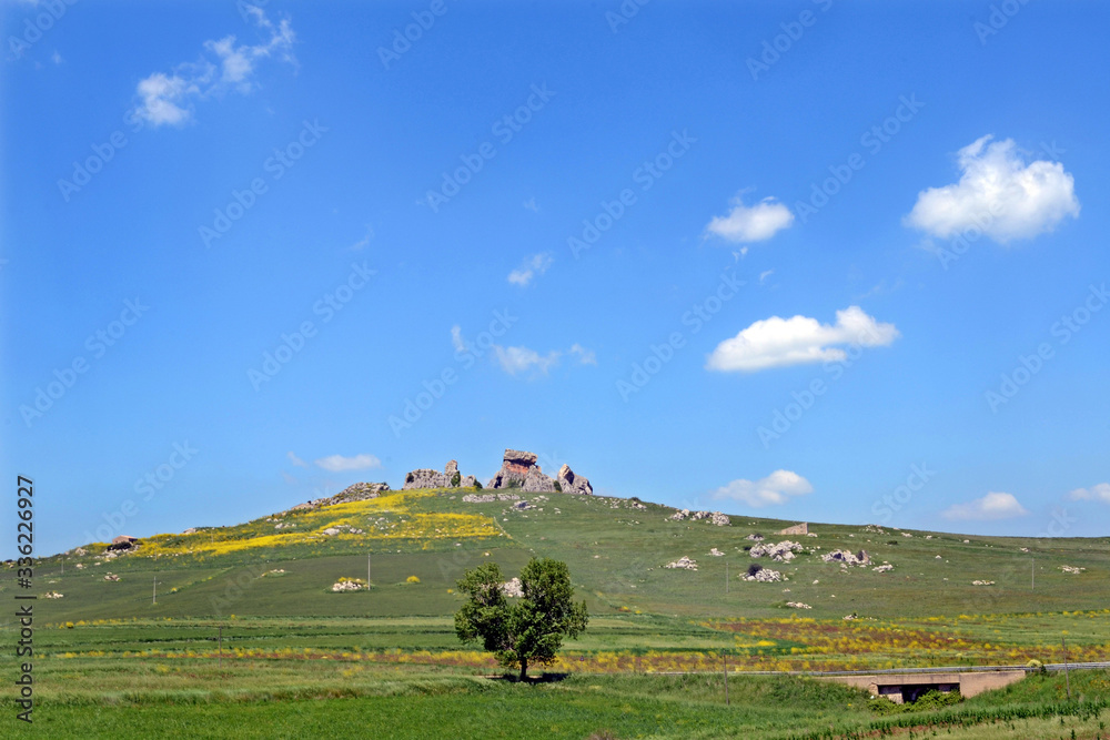 Italy - Sicily landscape and nature in province of Corleone