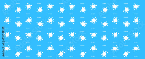 Background with the image of a coronavirus.