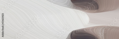 modern futuristic banner with waves. modern waves background design with light gray, dim gray and rosy brown color