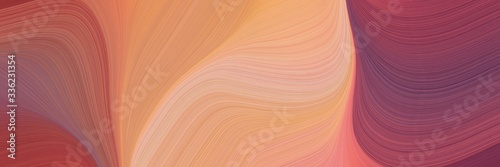 modern dynamic futuristic banner. modern soft curvy waves background illustration with indian red, moderate red and burly wood color