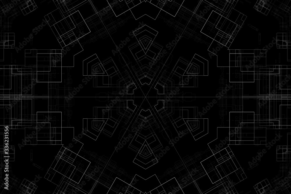 abstract fractal technology background abstract fractal technology background