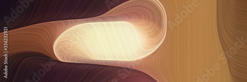modern dynamic futuristic banner. abstract waves illustration with pastel brown, very dark pink and wheat color