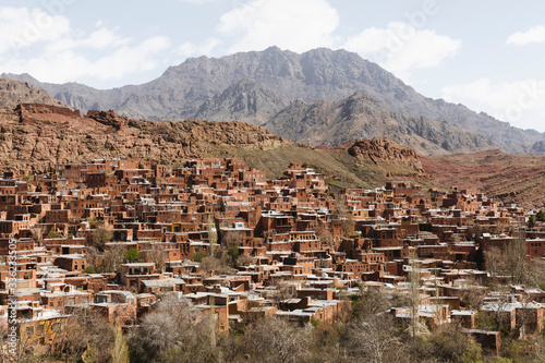 The panorama of the Historical Village of Abyaneh