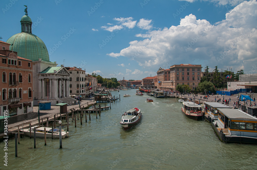 Famous Canale Grande in Venice, Italy