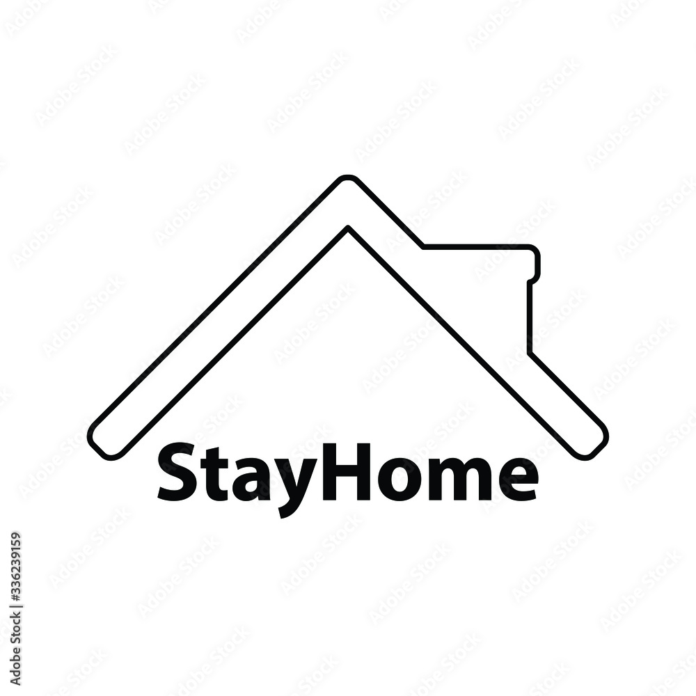 stay home icon sign lockdown icon home icon with lock symbol quarantine stay home icon sign lockdown icon home icon with lock symbol quarantine