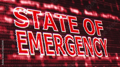 4K State Of Emergency Corrupted Signal Notification Display 3