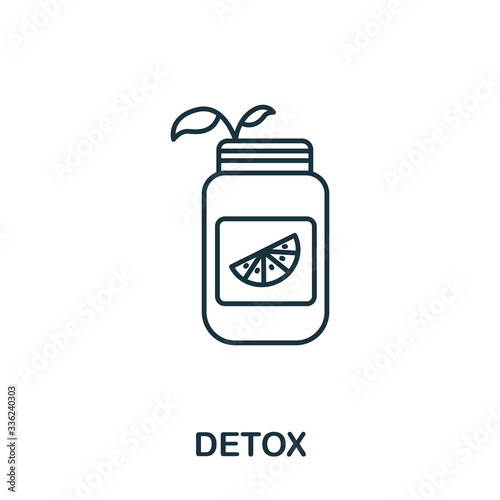 Detox icon from makeup and beauty collection. Simple line element Detox symbol for templates, web design and infographics