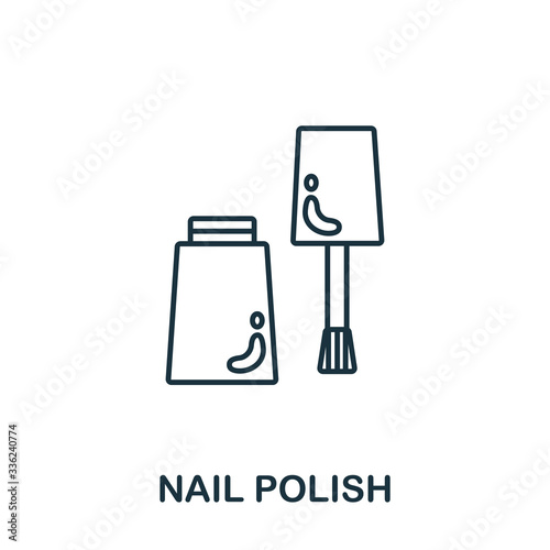 Nail Polish icon from makeup and beauty collection. Simple line element Nail Polish symbol for templates  web design and infographics