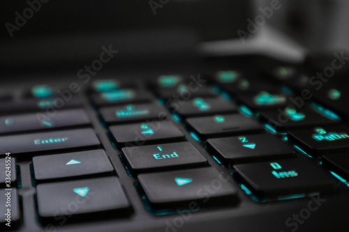 computer keyboard close up