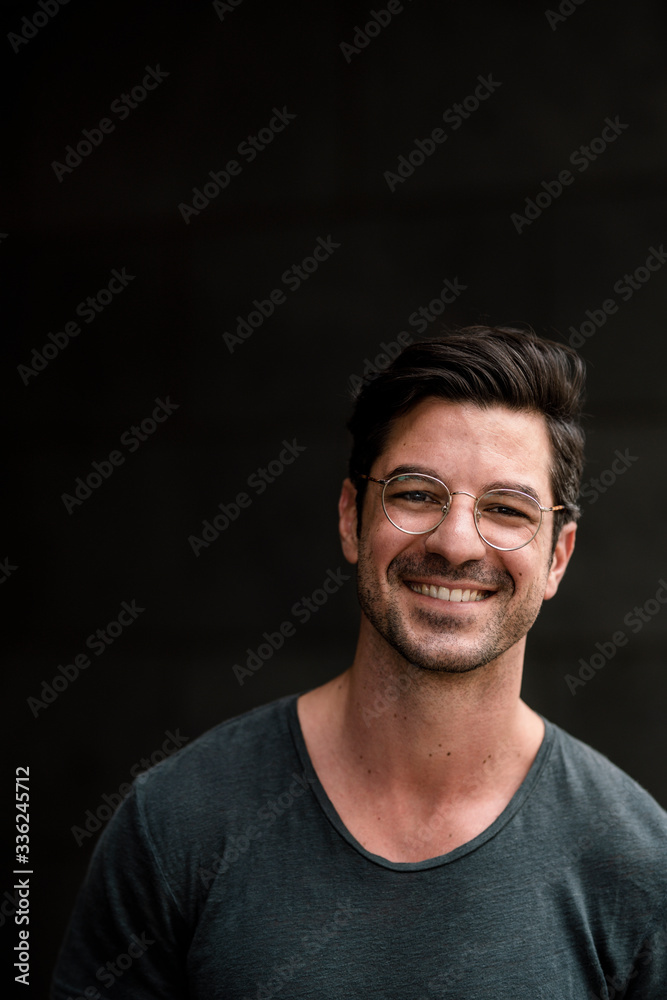 Portrait of smiling casual man