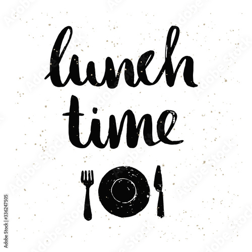 lunch time lettering