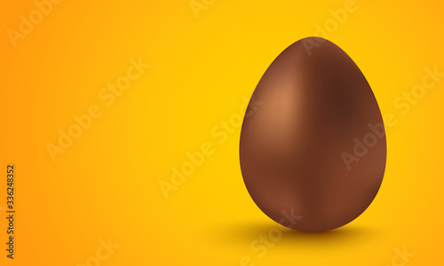 Vector chocolate egg for Easter