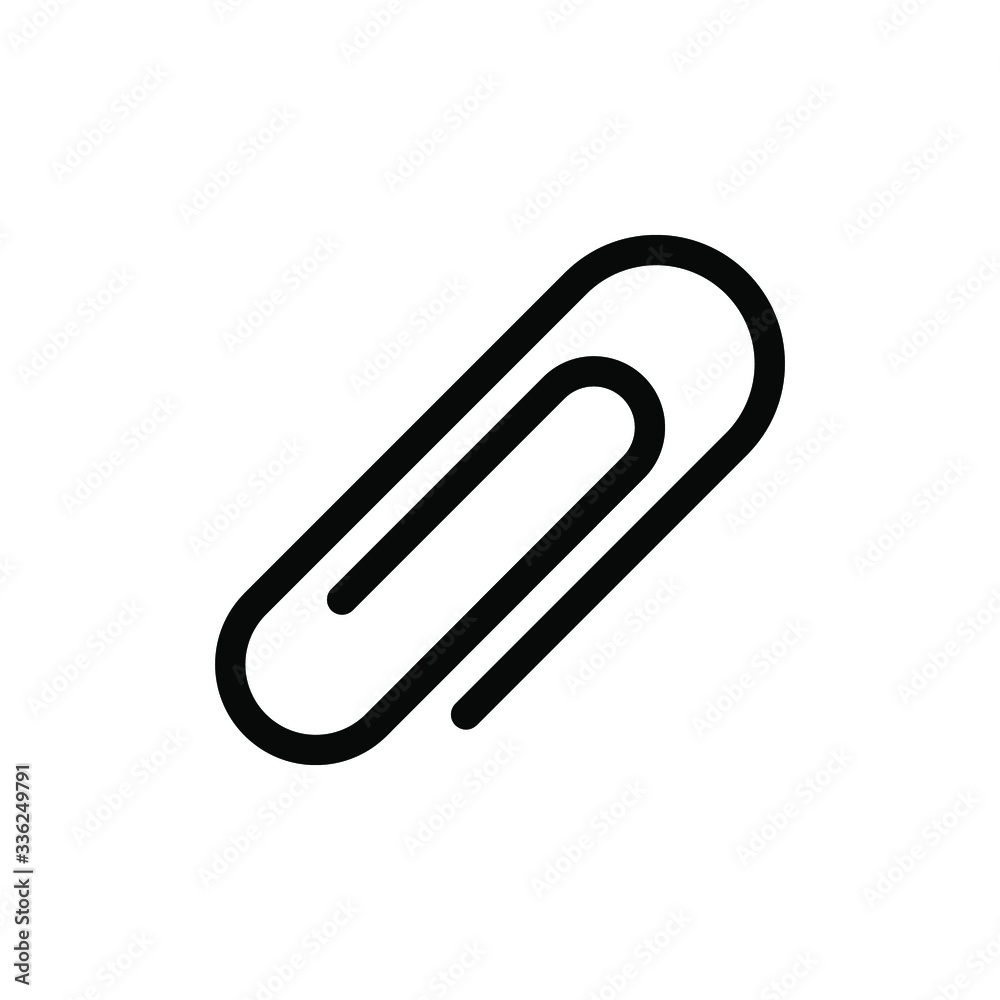 Paper clip icon template Paper clip icon template