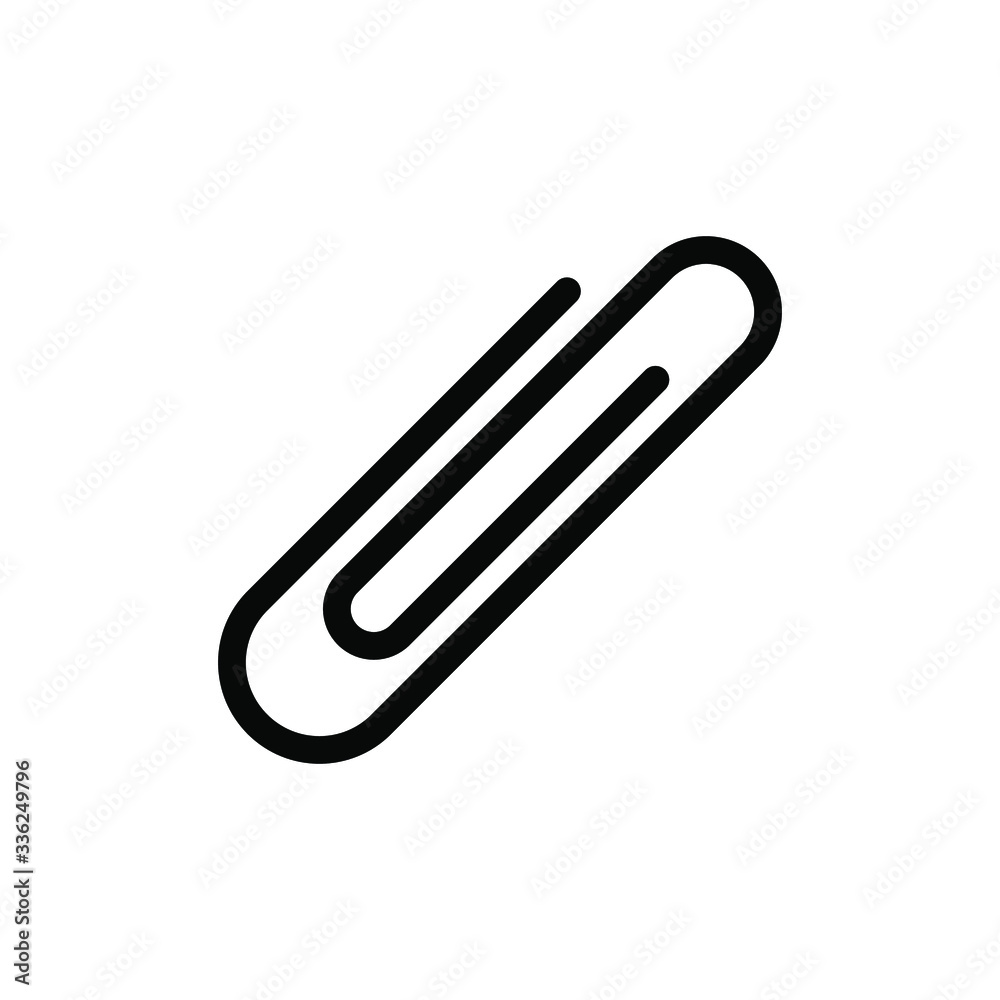 Paper clip icon template