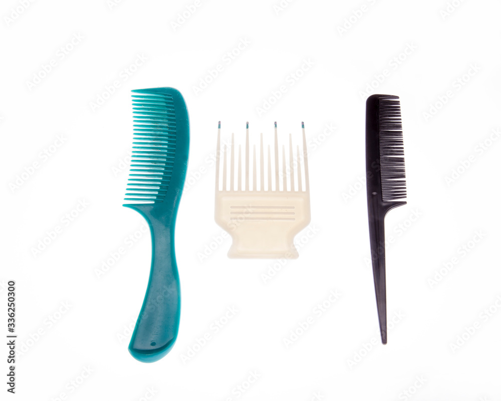 Three different combs for different hairystyles Three different combs for different hairystyles
