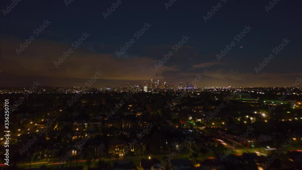 AERIAL HYPER LAPSE: Towards Downtown Los Angeles Day to Night Drone Time Lapse Transition AERIAL HYPER LAPSE: Towards Downtown Los Angeles Day to Night Drone Time Lapse Transition