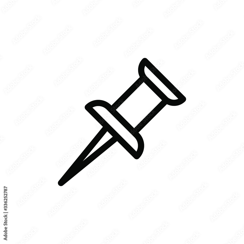 Push pin icon template Push pin icon template