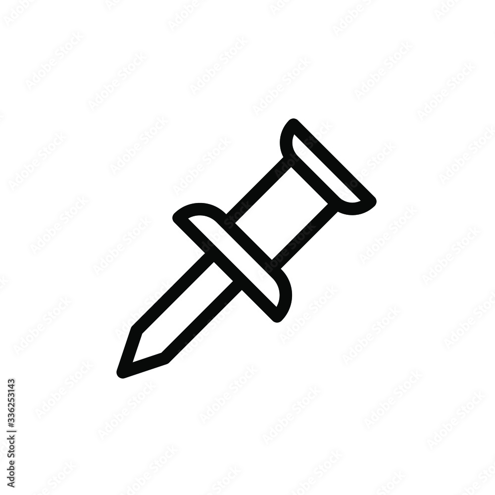 Push pin icon template Push pin icon template
