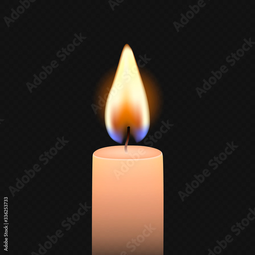 Candle flame fire light
