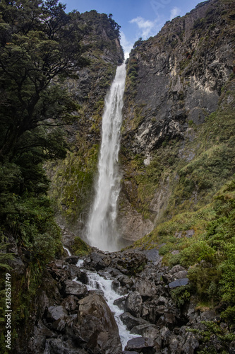 Waterfall in new zealand