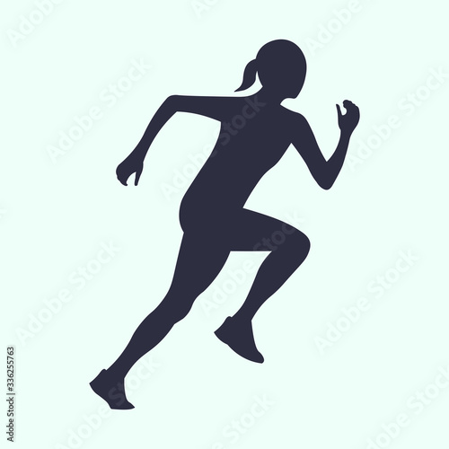 deporte, chica joven corriendo, ejercicios de rutina, entrenamiento