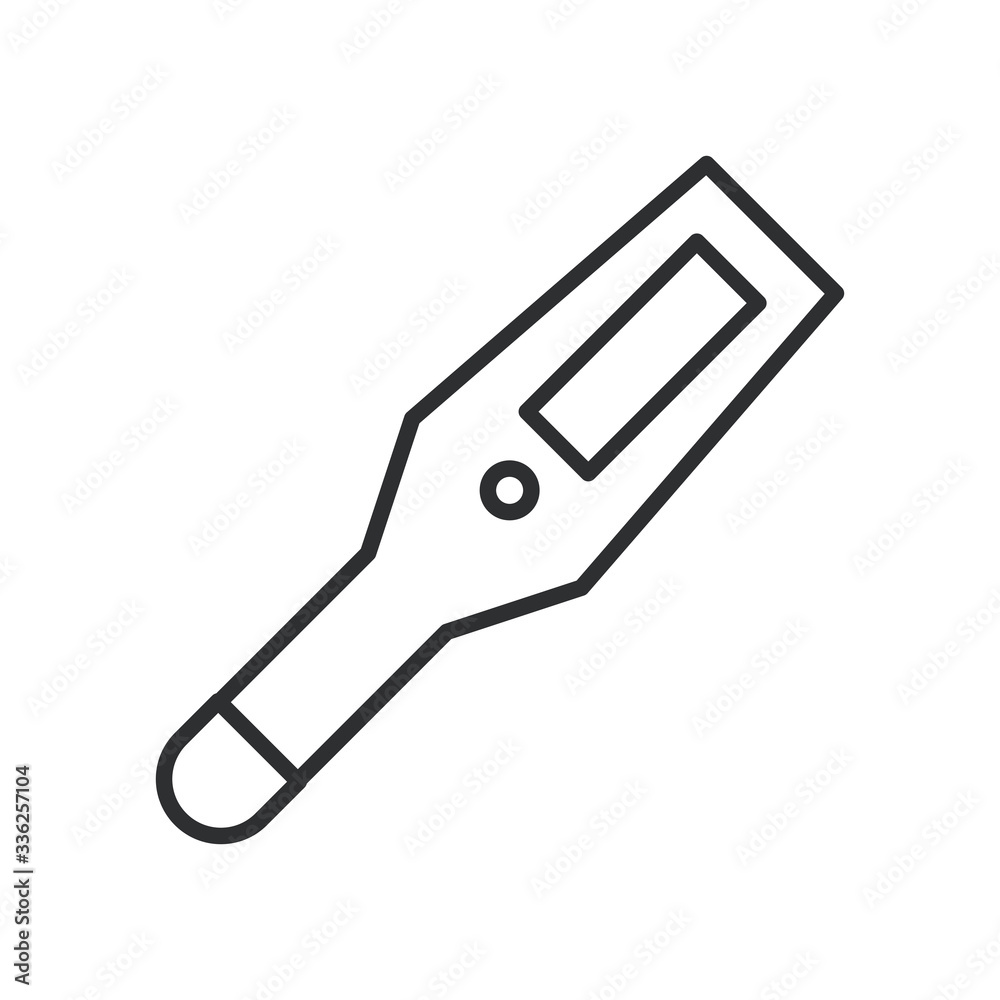 thermometer temperature measure line style thermometer temperature measure line style