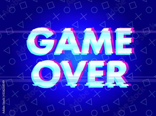 Game Over Video Game Screen